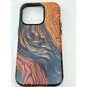 New iPhone 14 Pro Phone‎ Case - Wood Grain Design - Never Used